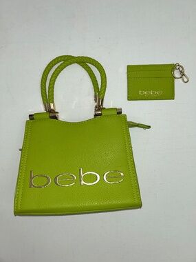 bebe Fabiola Top Handle Crossbody Bag, “Sea grass” (LimeGreen)